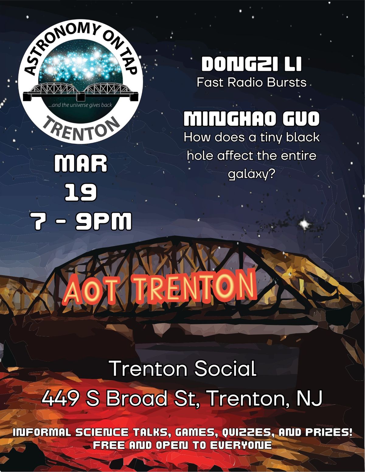 Astronomy on Tap Trenton March 2025