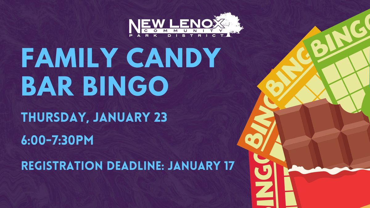 Family Candy Bar Bingo