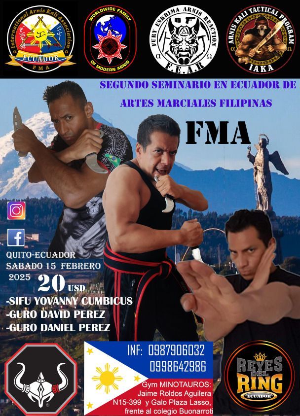 Segundo Seminario de Artes Marciales Filipinas Quito Ecuador 