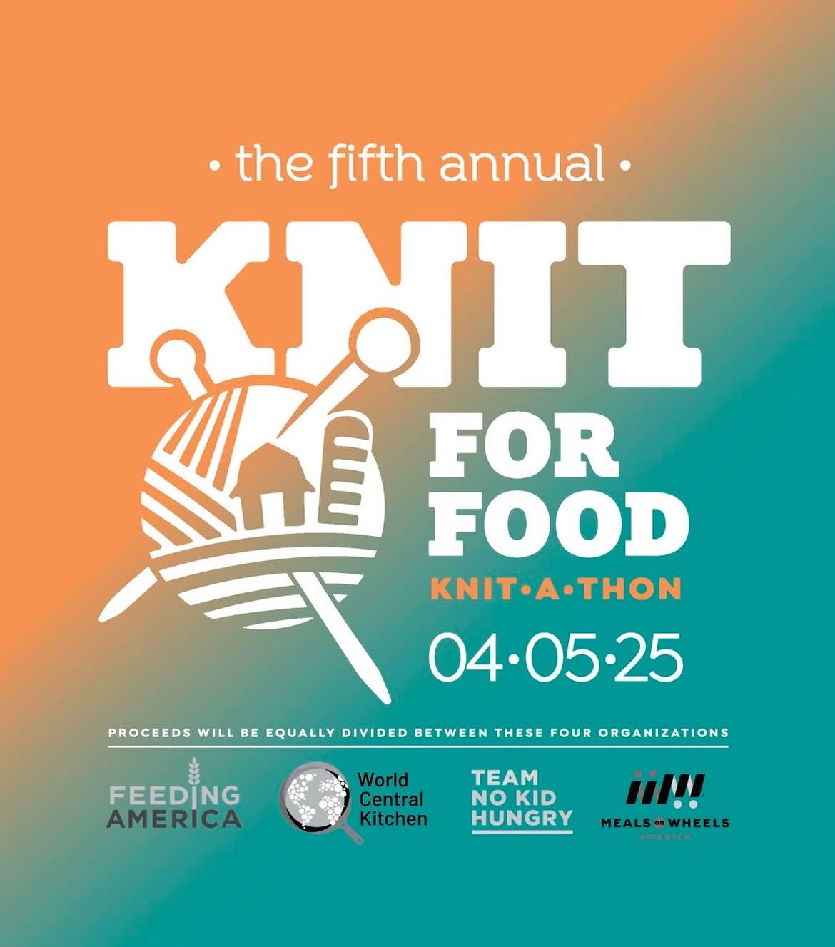 Knit for Food Knit-a-thon