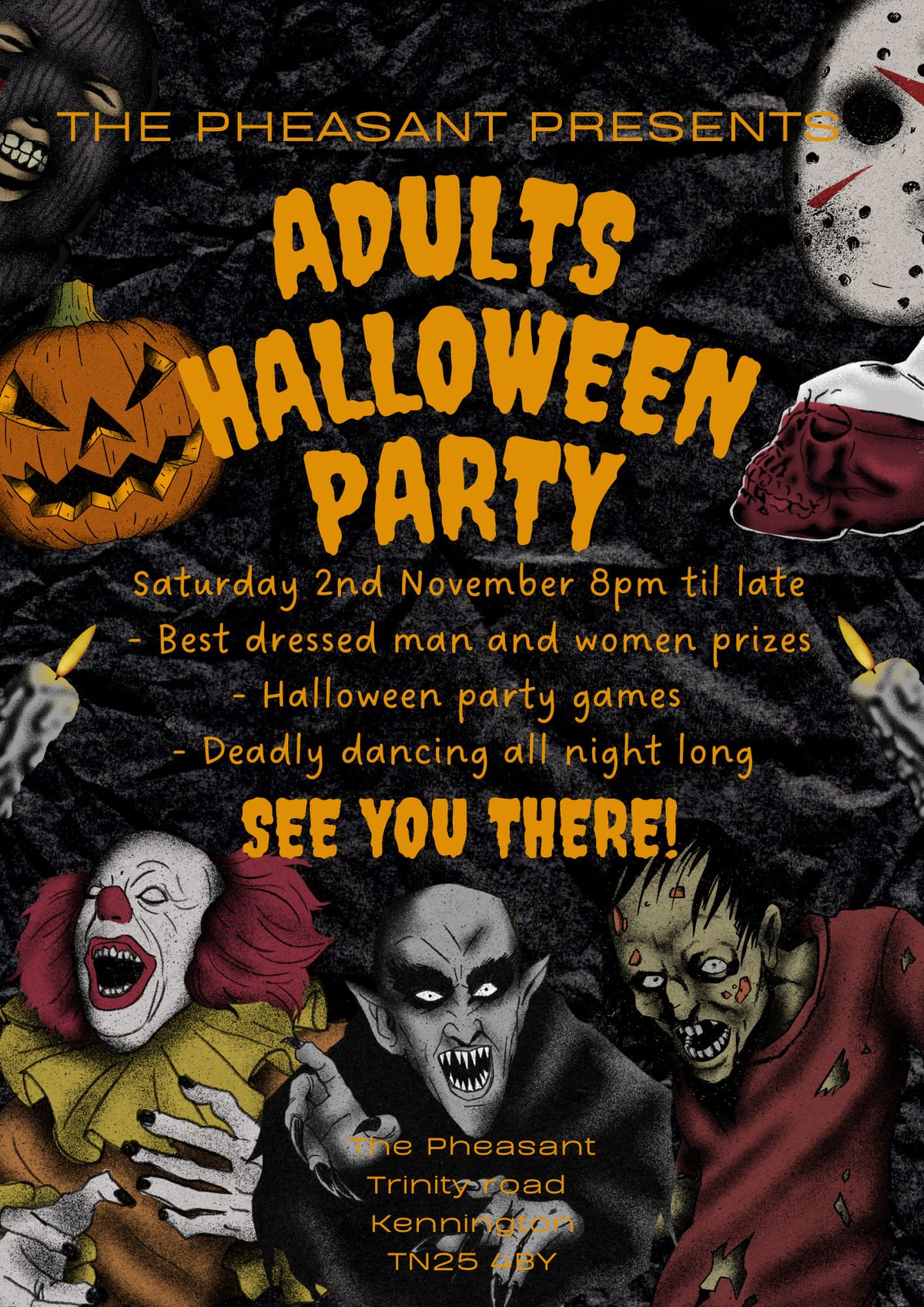 Adults Halloween Party at The Pheasant ? 