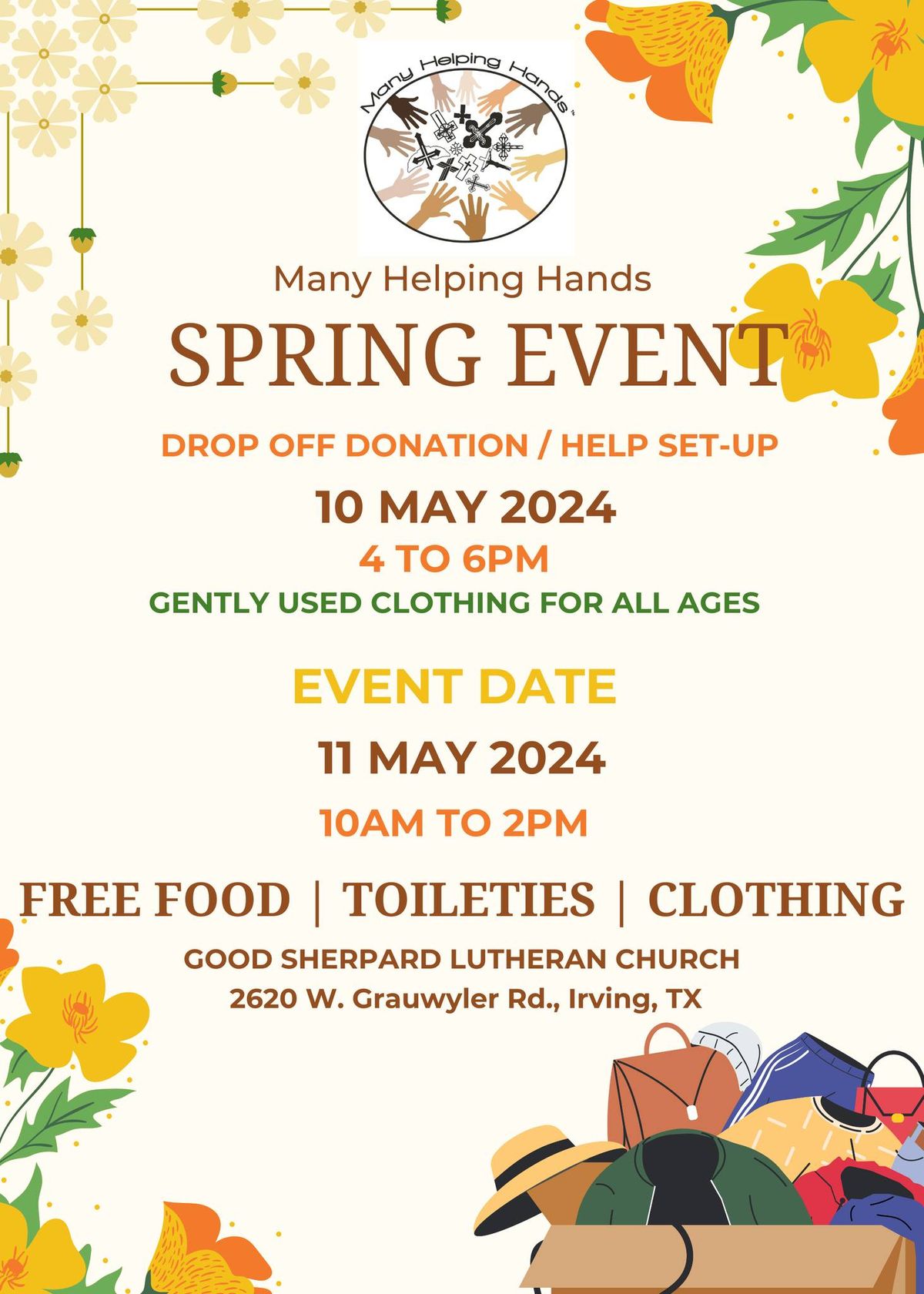 MHH Annual Spring Clothing Drive\/Give Away Event