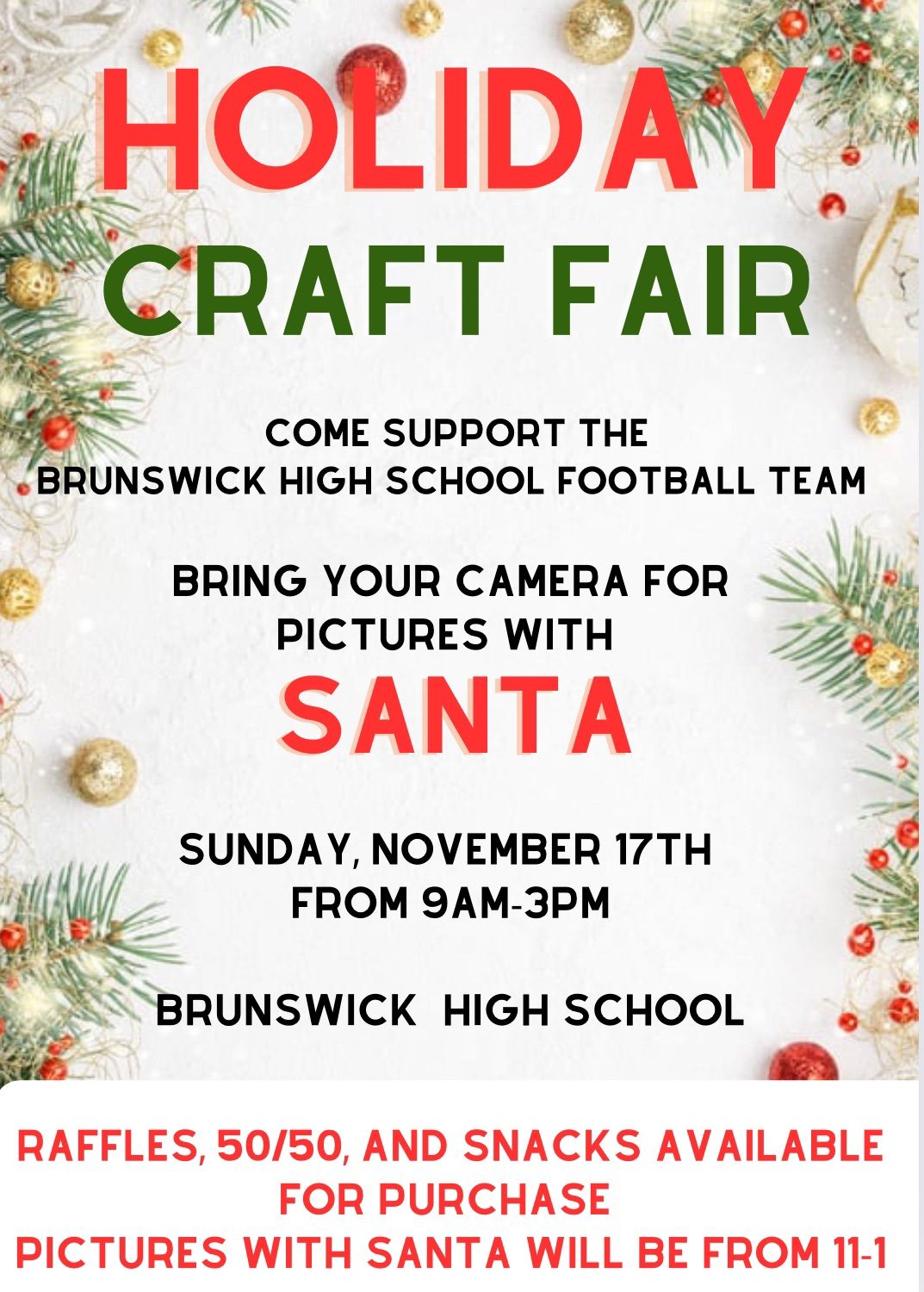 Brunswick High School Craft Fair