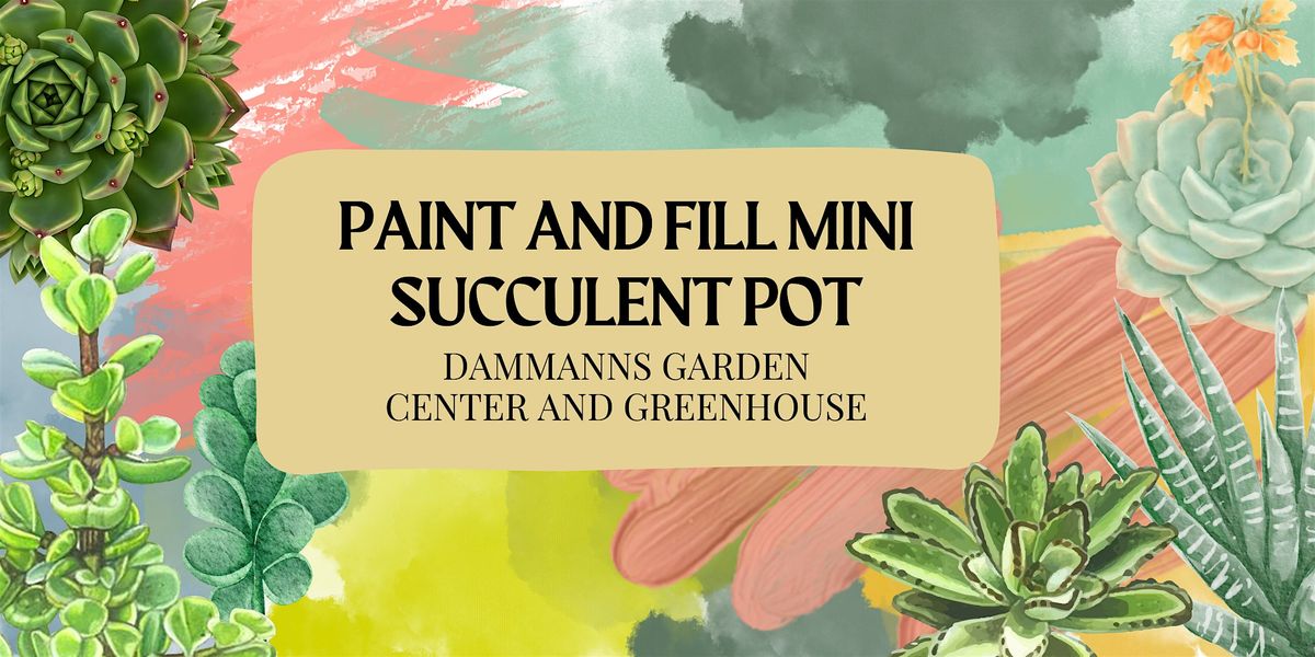 Paint And Fill Mini Succulent Pot