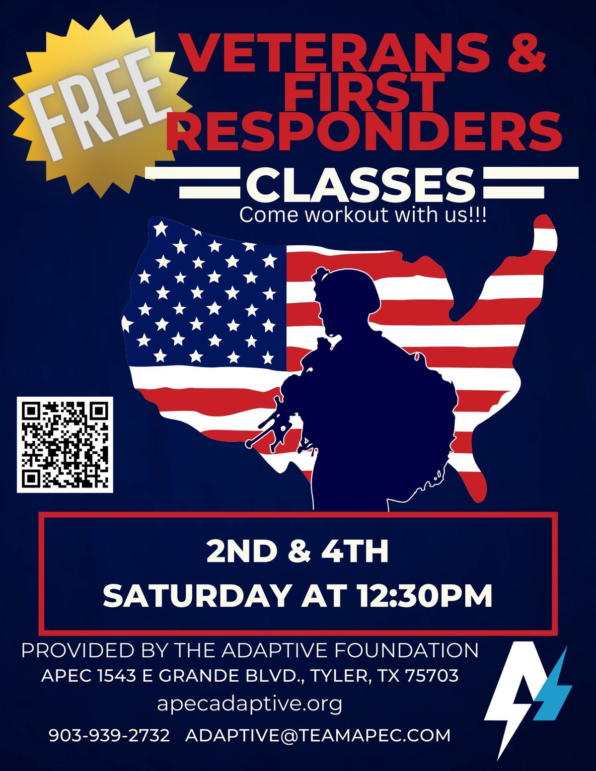 Veteran & First Responder Workouts Funded by The Adaptive Foundation
