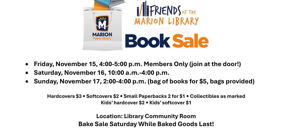 Fall Book & Bake Sales