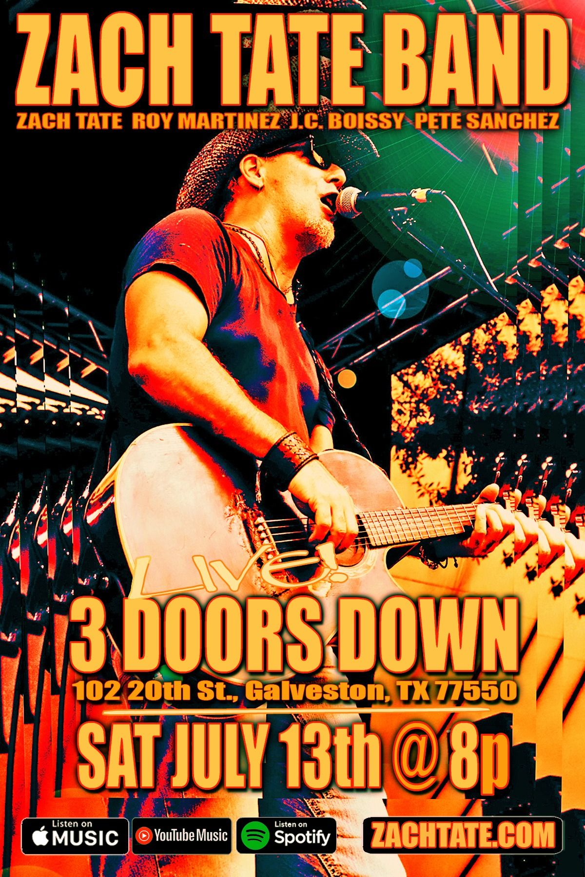 Zach Tate Band LIVE at 3 Doors Down! 