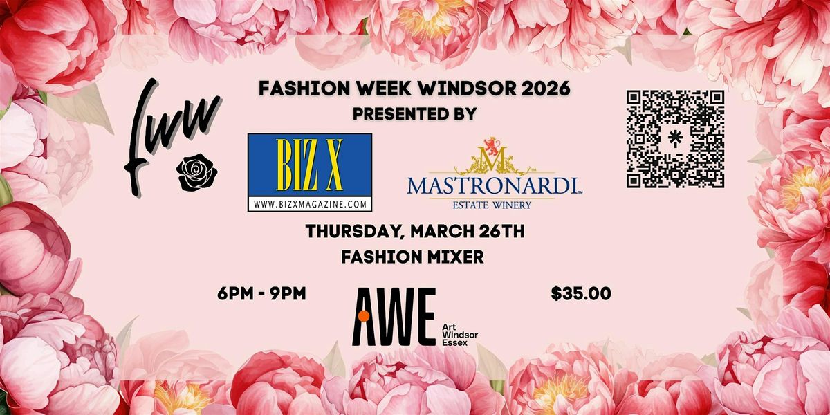 Fashion Week Windsor-Essex 2026 Fashion Mixer