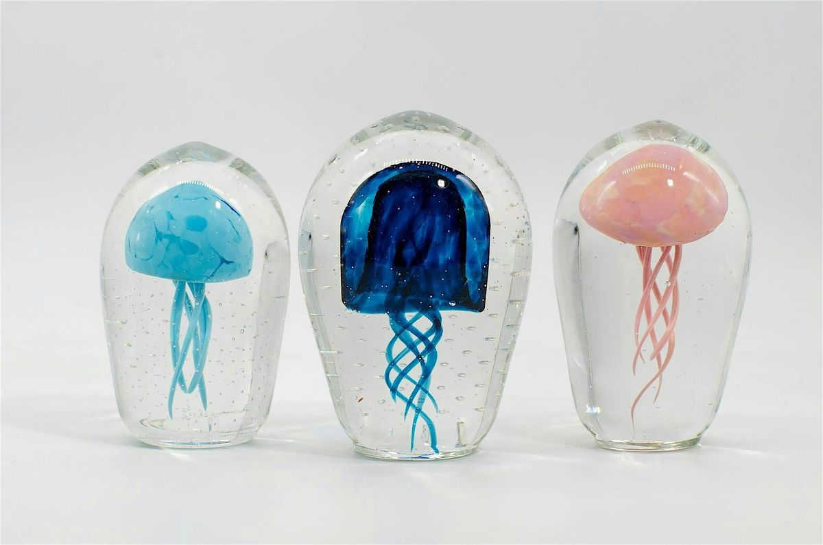 Jellyfish! You yearn for the beach so create jellyfish paperweights!