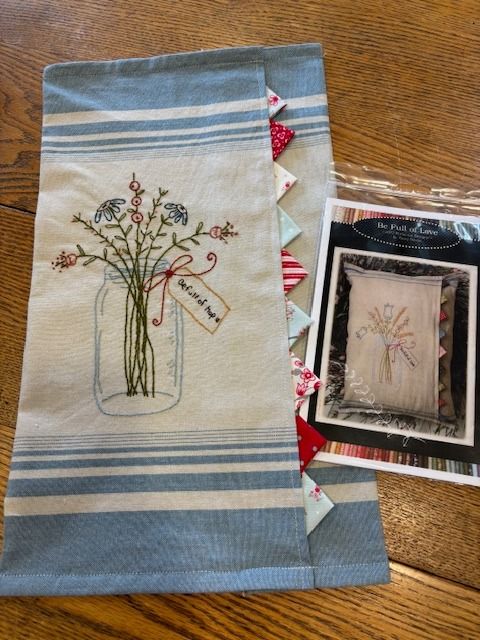 Emroidery &  Prairie Points on Toweling w\/ Laura 