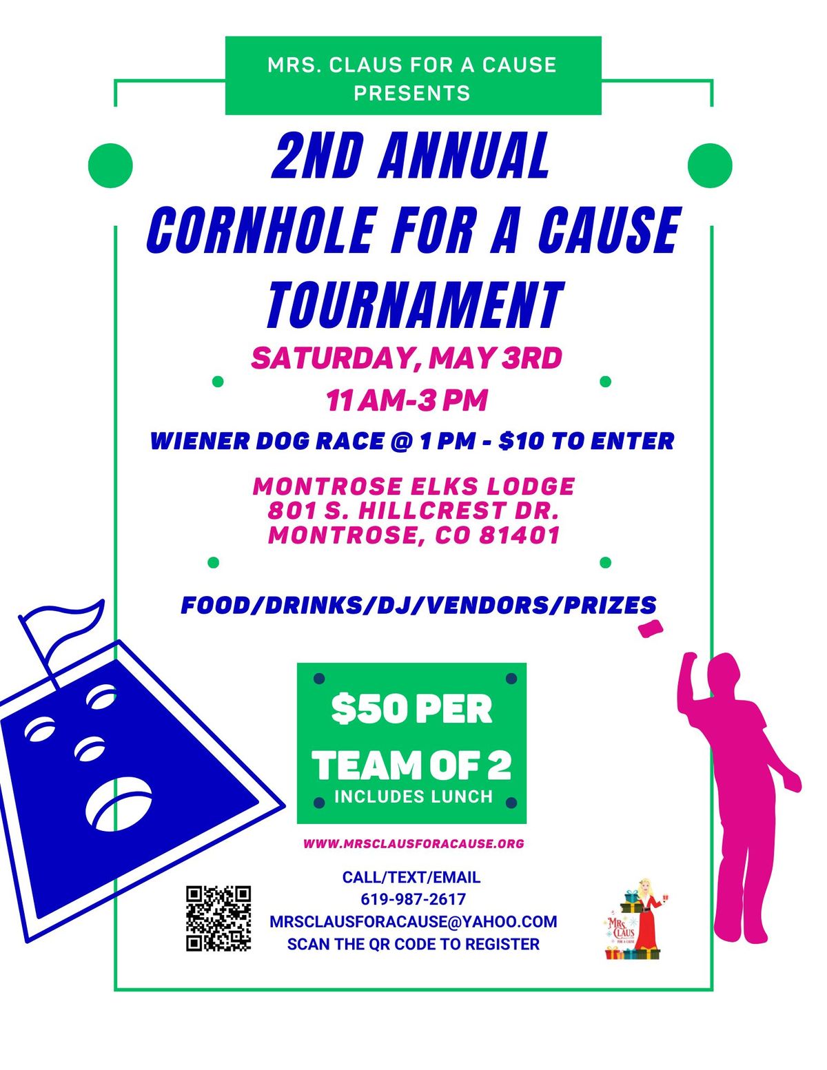 2nd Annual Cornhole for a Cause Tournament and Wiener Dog Race