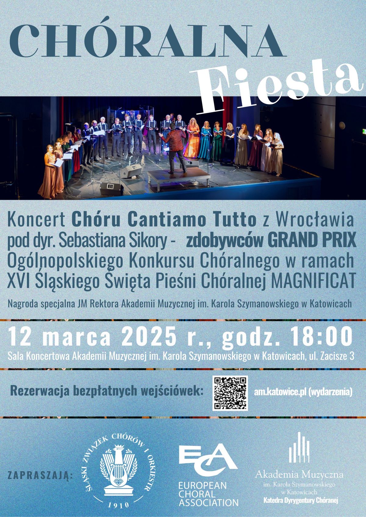 Ch\u00f3ralna Fiesta - Koncert Ch\u00f3ru Cantiamo Tutto z Wroc\u0142awia w katowickiej Akademii Muzycznej 