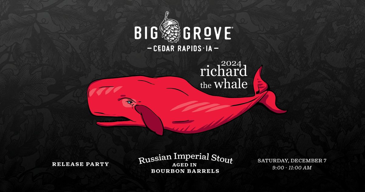 Richard the Whale Release Party \u2022 Cedar Rapids