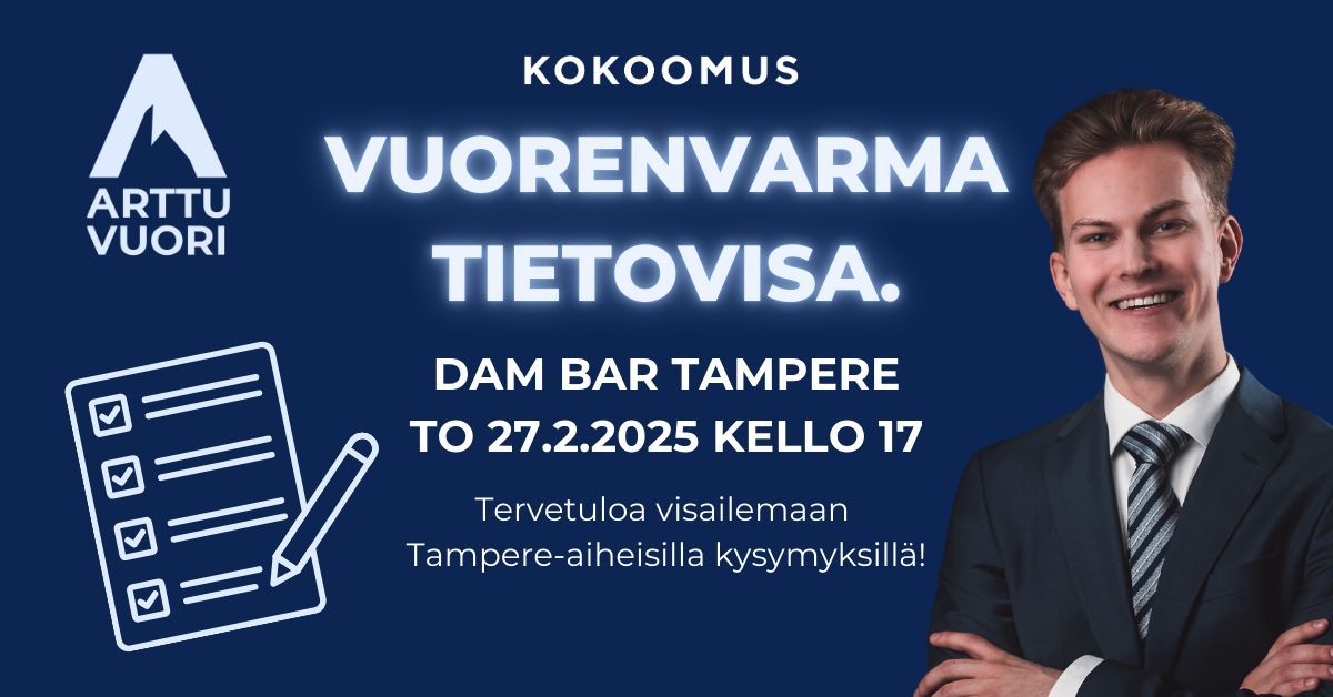 Vuorenvarma tietovisa - tule visailemaan Tampere-aiheisilla kysymyksill\u00e4