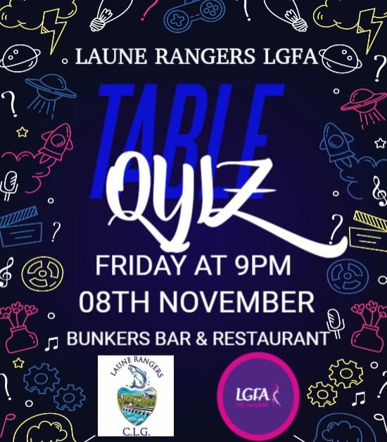 Laune Rangers Ladies Table Quiz