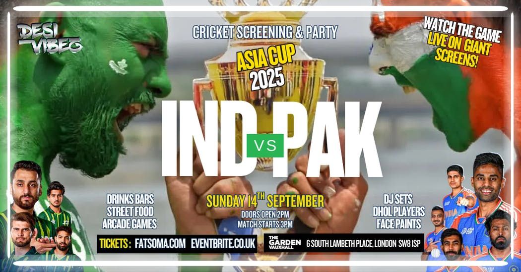 INDIA vs PAKISTAN CRICKET SCREENING & PARTY