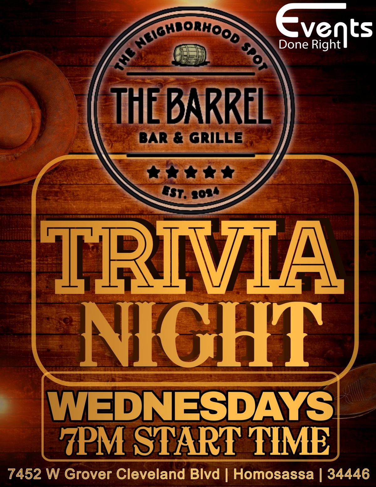 Barrel Bar & Grille Trivia Night