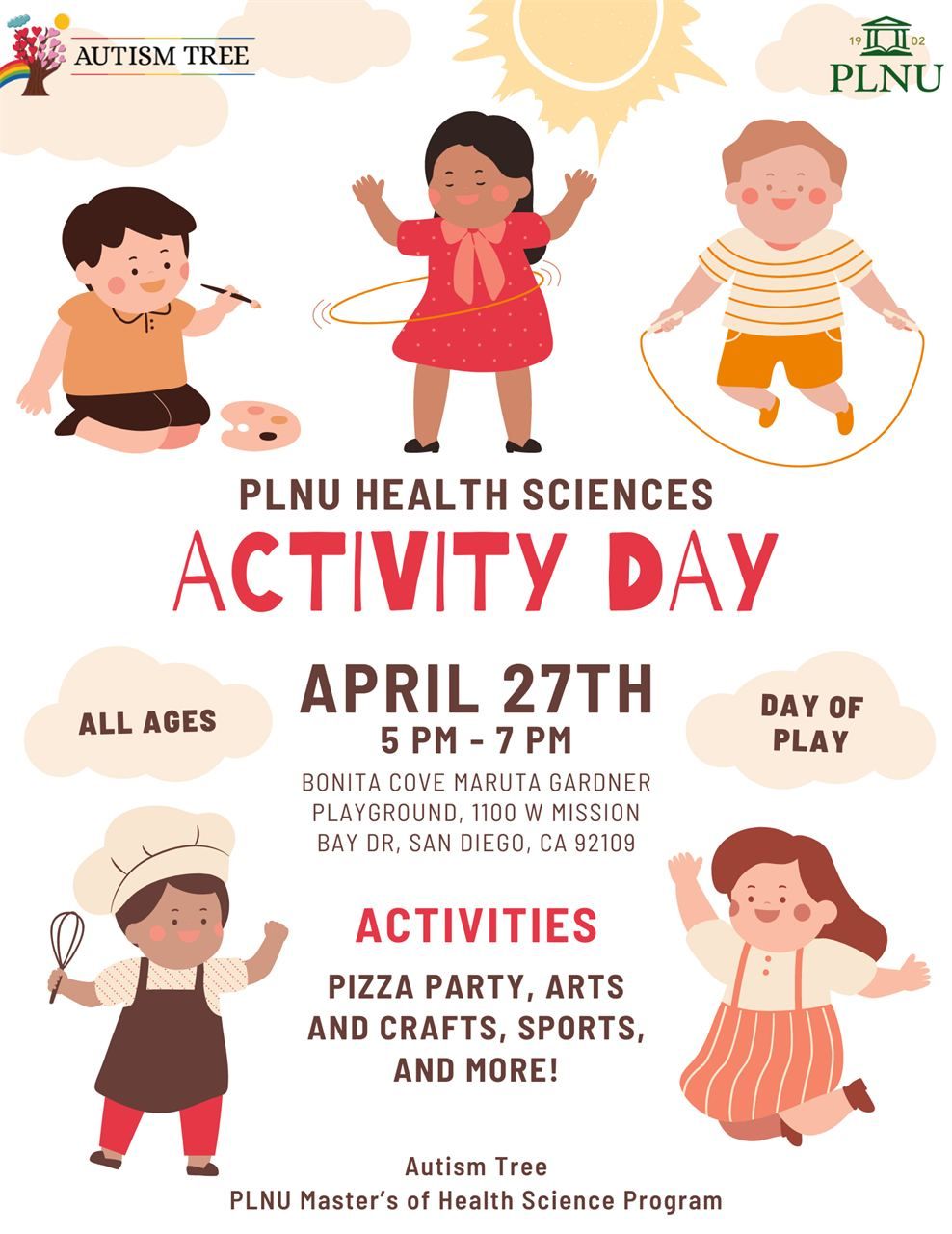 PLNU Health Sciences Activity Day & Pizza Party