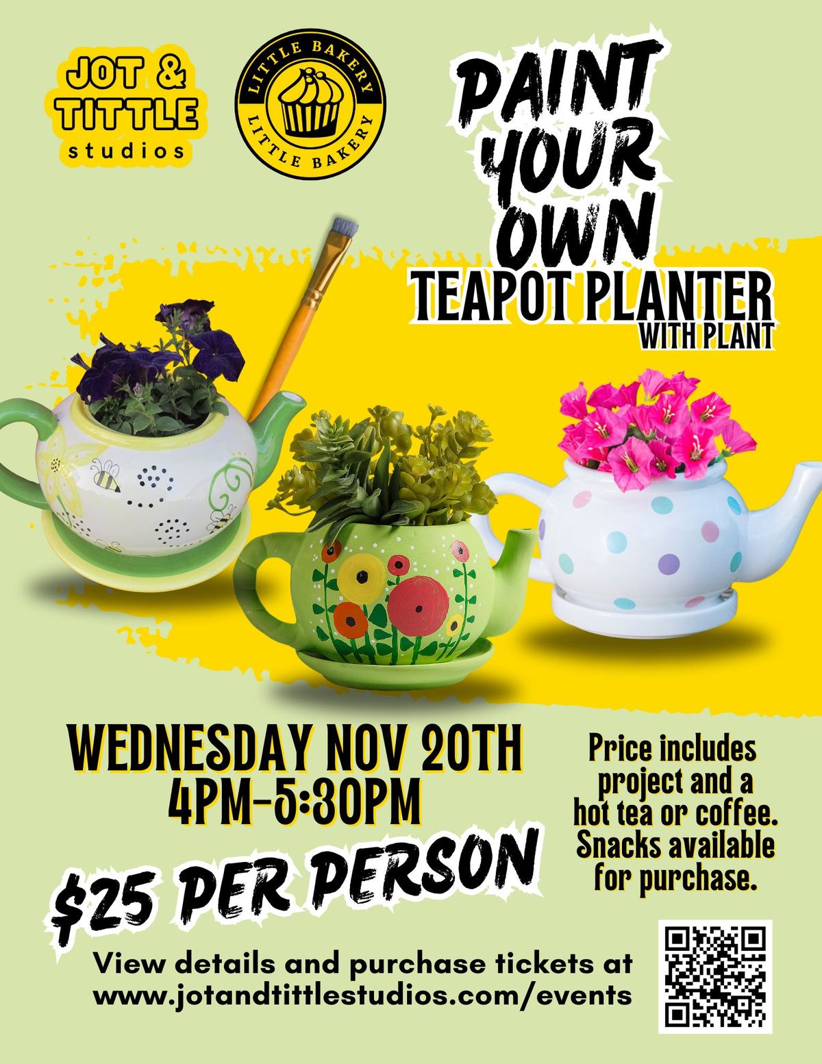 Paint Your Own Teapot Planter