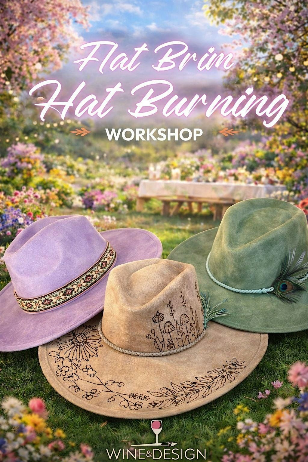 Flat Brim Hat Burning