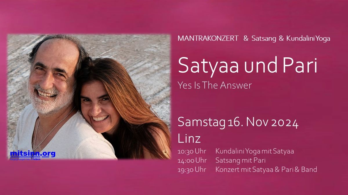 Satyaa & Pari in Linz - Concert, Satsang Yoga