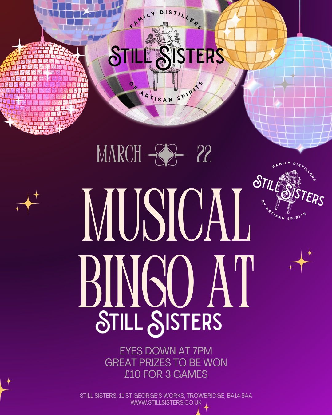 Musical Bingo at Still Sisters