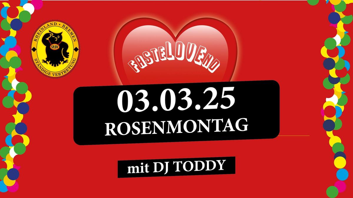 Rosenmontag mit DJ Toddy in der St\u00e4V 