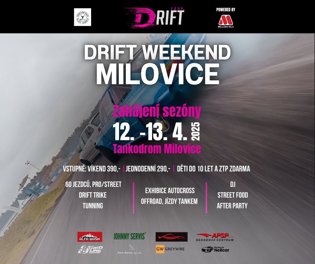 DRIFT WEEKEND MILOVICE - 12.-13.4.2025