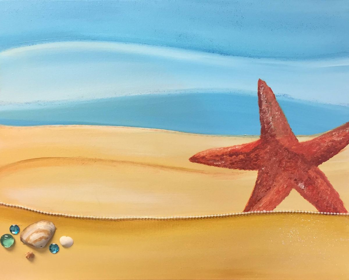 Starfish in the Sand-20x16 ($30)