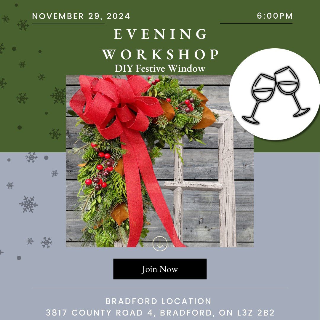 DIY Festive Window Evening Workshop (Bradford Location)