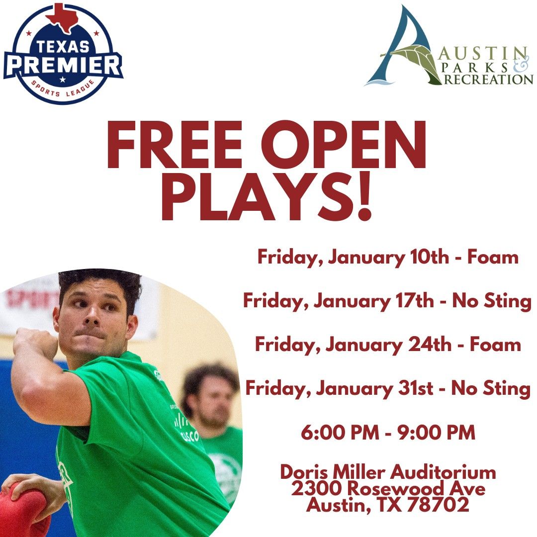 TPSL Presents: Free Dodgeball Open Plays