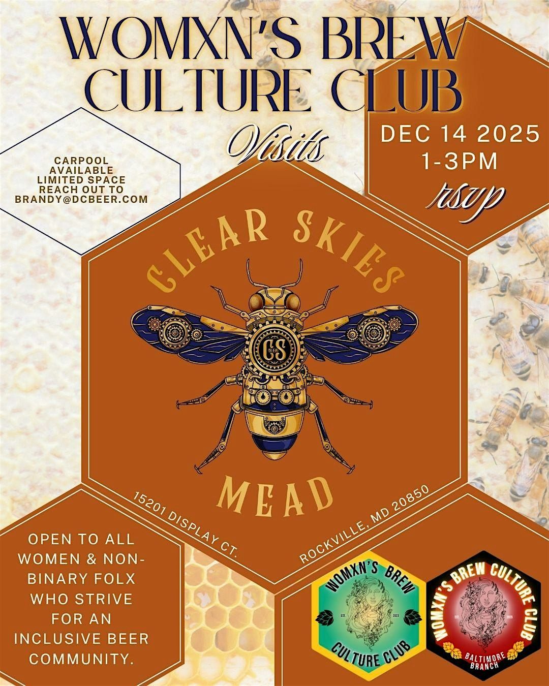 Womxn's Brew Culture Club visits Clear Skies Meadery