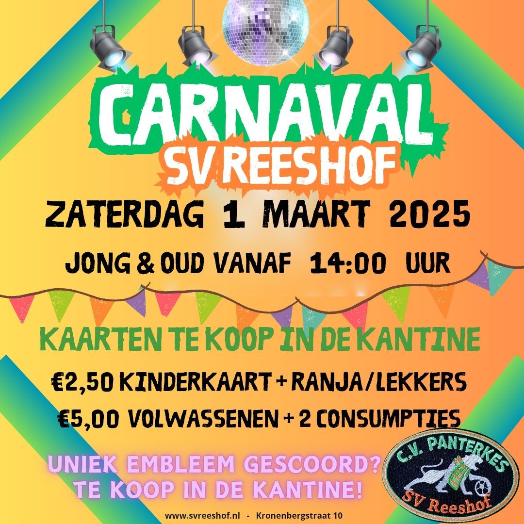 Carnaval bij SV Reeshof