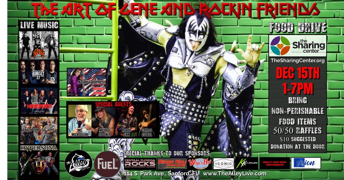 THE ART OF GENE & ROCKIN FRIENDS CONCERT Food Drive Benefitting the Sharing Center