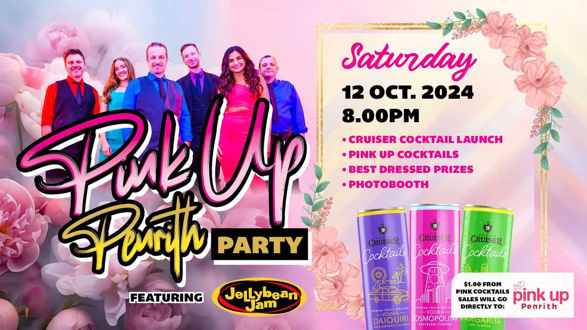 Pink Up Penrith Party featuring Jellybean Jam at Penrith RSL!