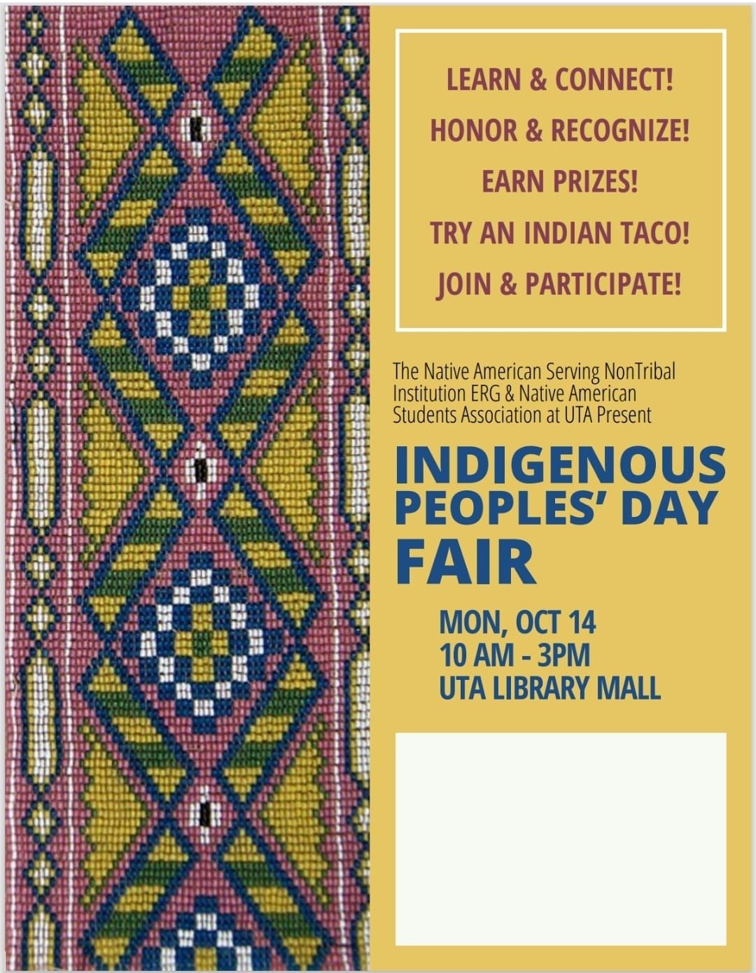 UT Arlington Indigenous Peoples' Day Fair