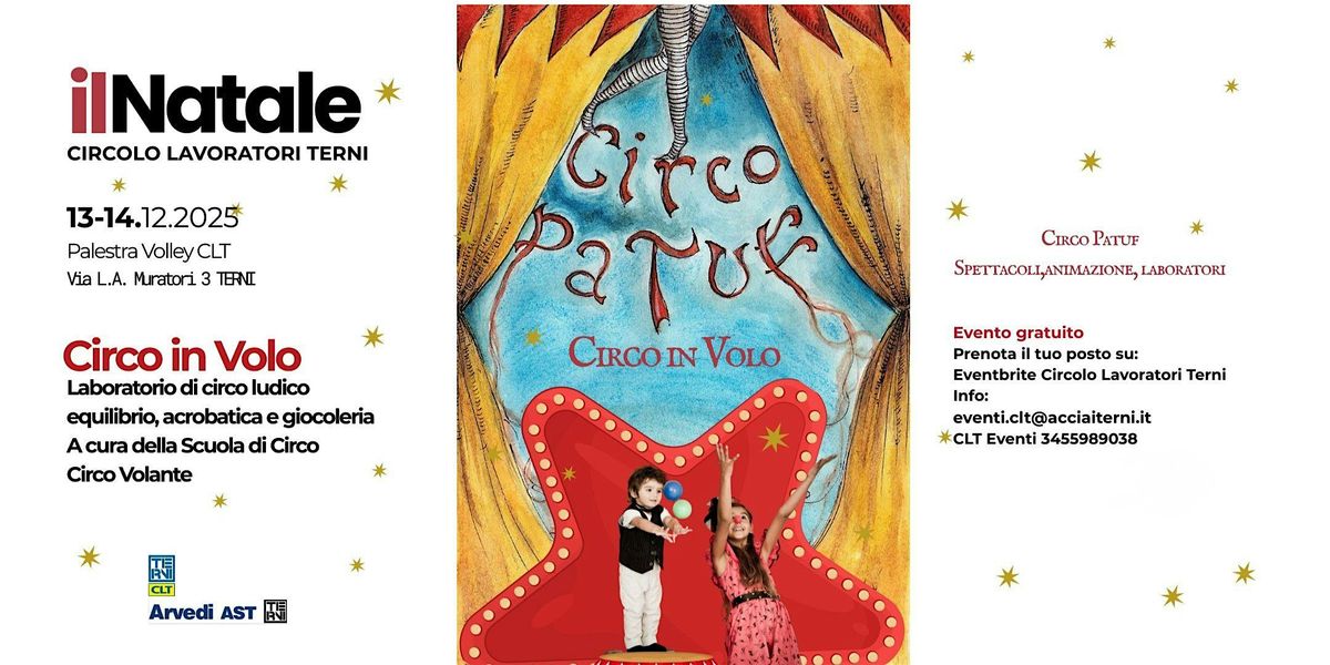 CIRCO IN VOLO  LABORATORIO DI CIRCO LUDICO