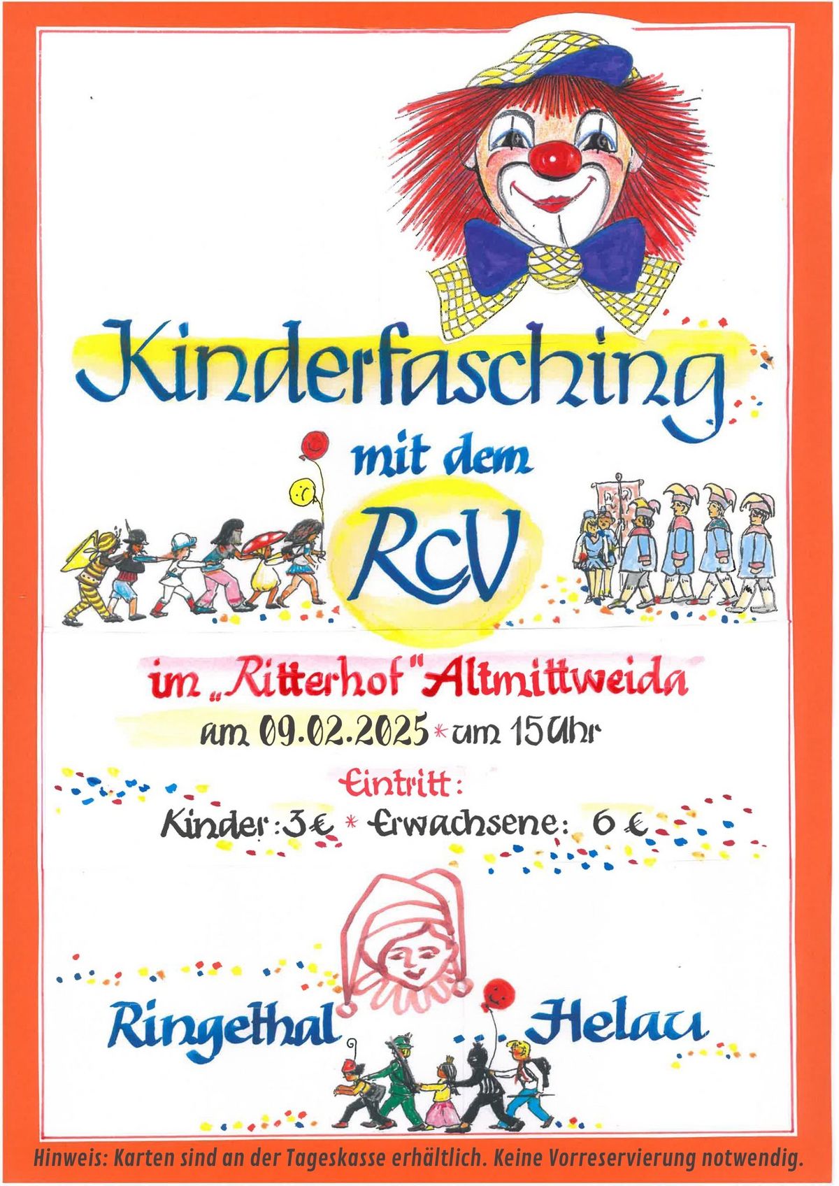 Kinderfasching mit dem RCV