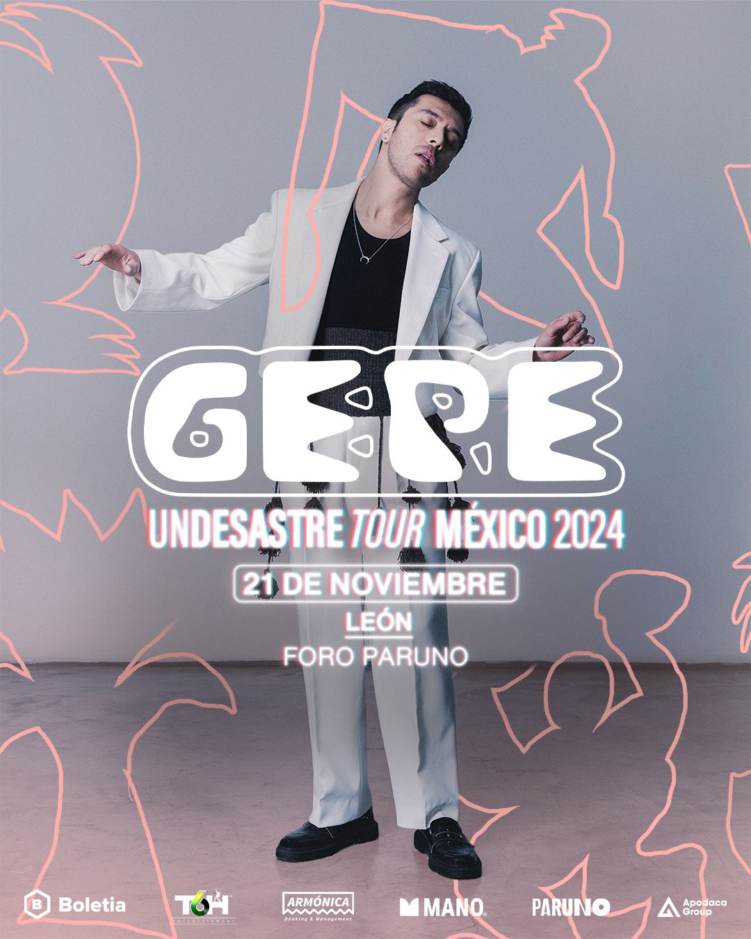 GEPE UNDESASTRE TOUR M\u00c9XICO 2024