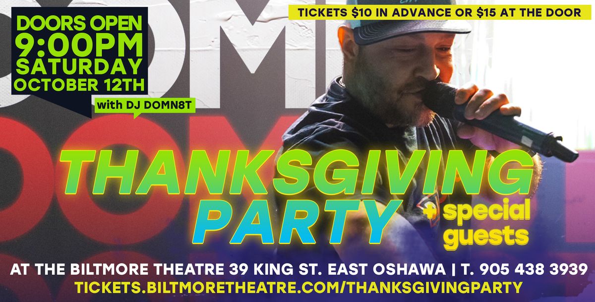 Thanksgiving Party with DJ Domn8t and special guests