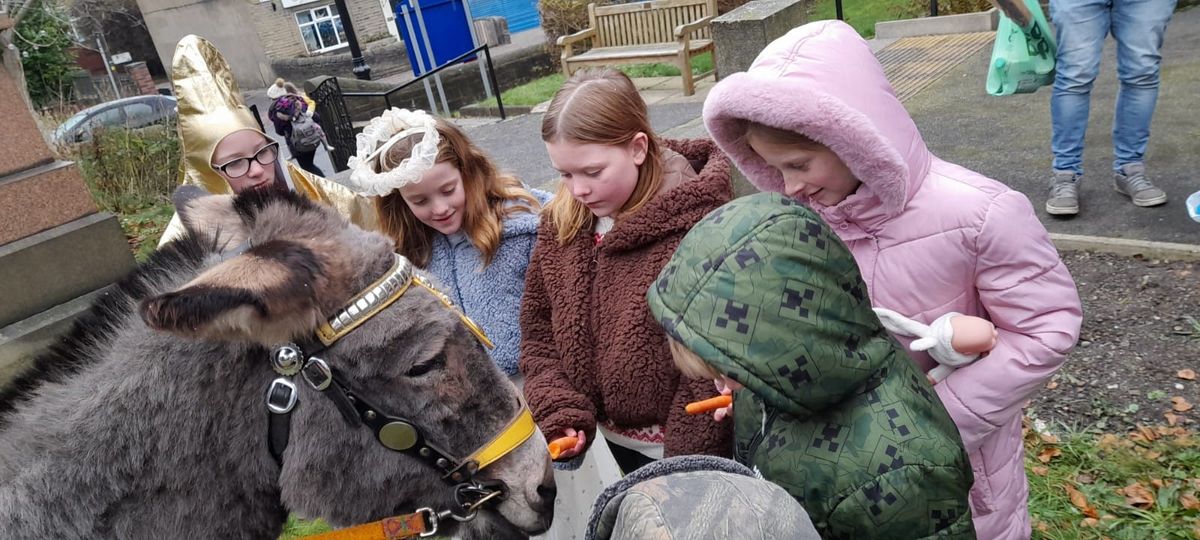 Nativity Service with donkey rides