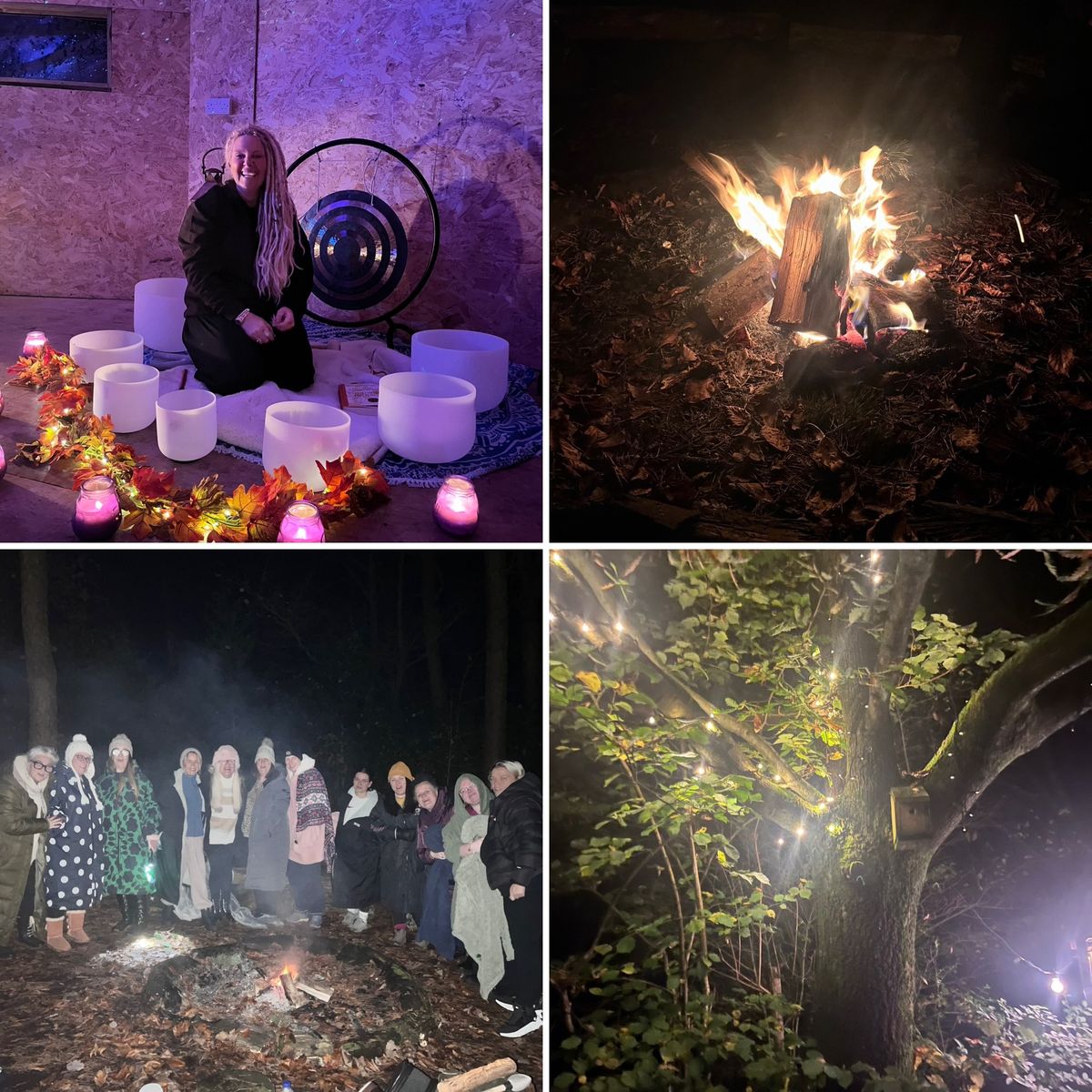 Fire Pit with a Sister Circle and Sound Bath