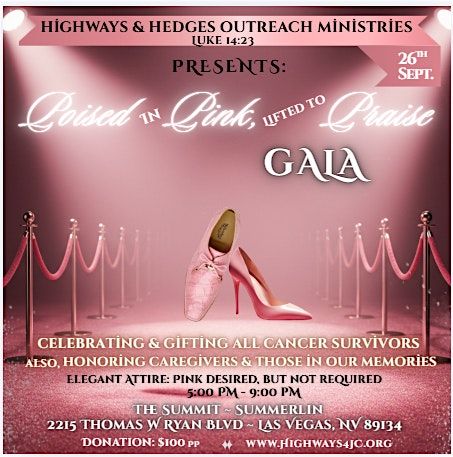 Poised in Pink, Lifted to Praise GALA