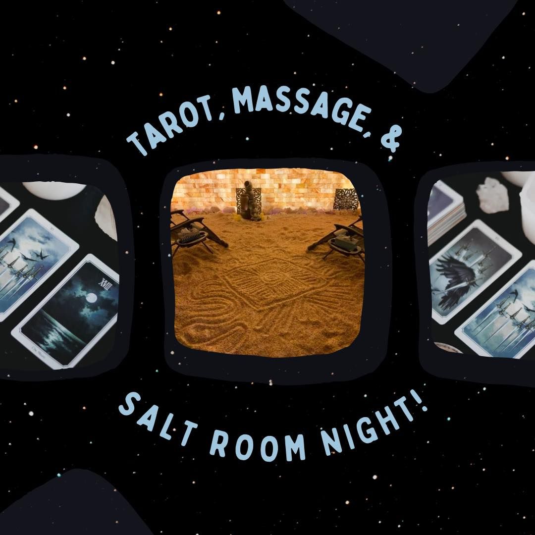 Tarot Reading (15 min)\/Massage (15 min)\/Salt Night (20 min) - 2 Person Session