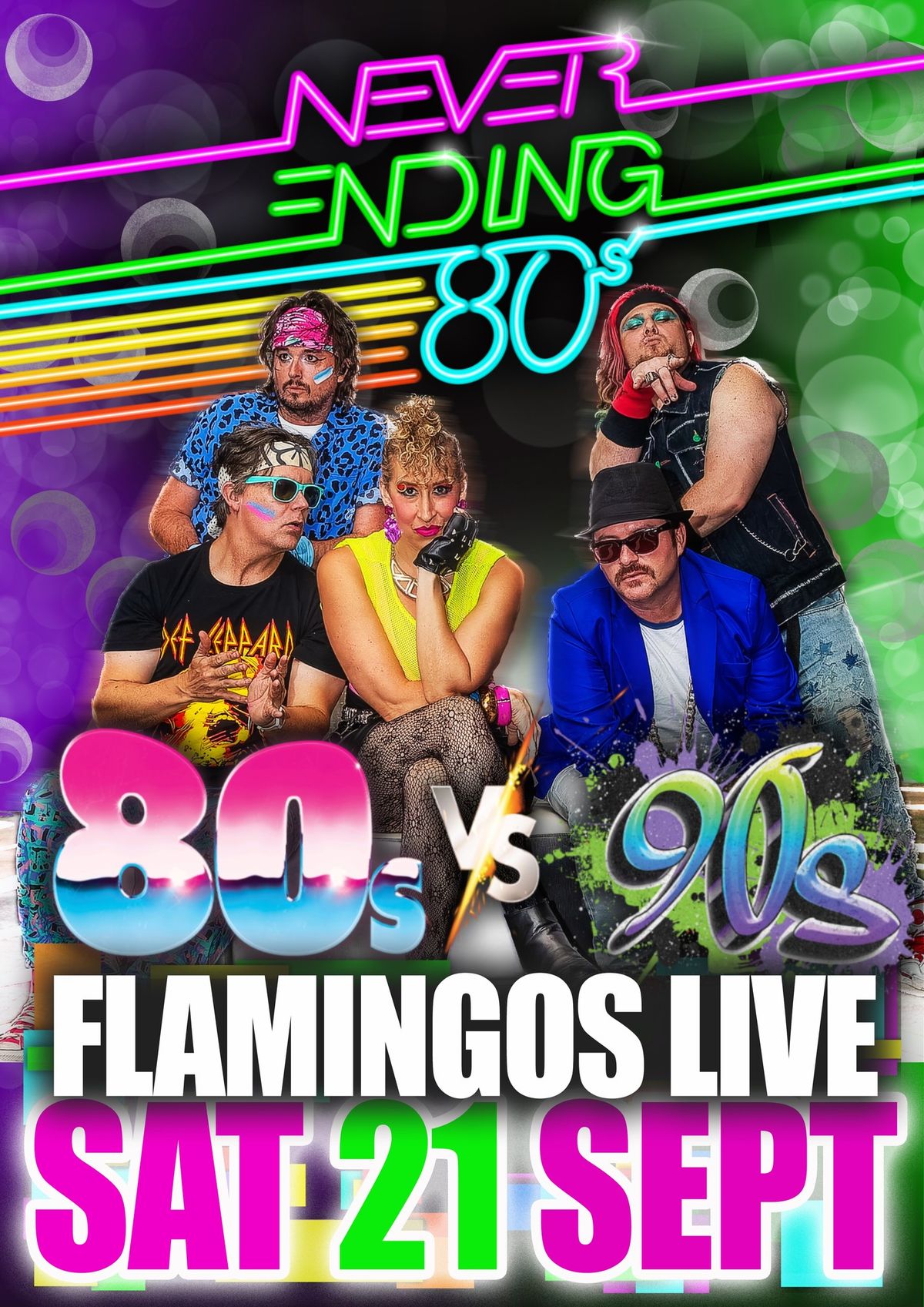 Never Ending 80s v 90s Party Flamingos Live (Lizotte's Newcastle)