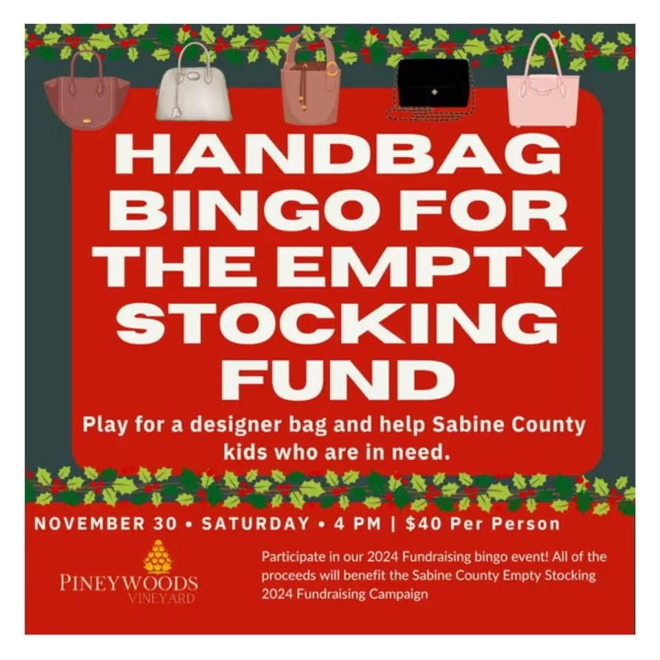 Handbag Bingo for the Empty Stocking Fund