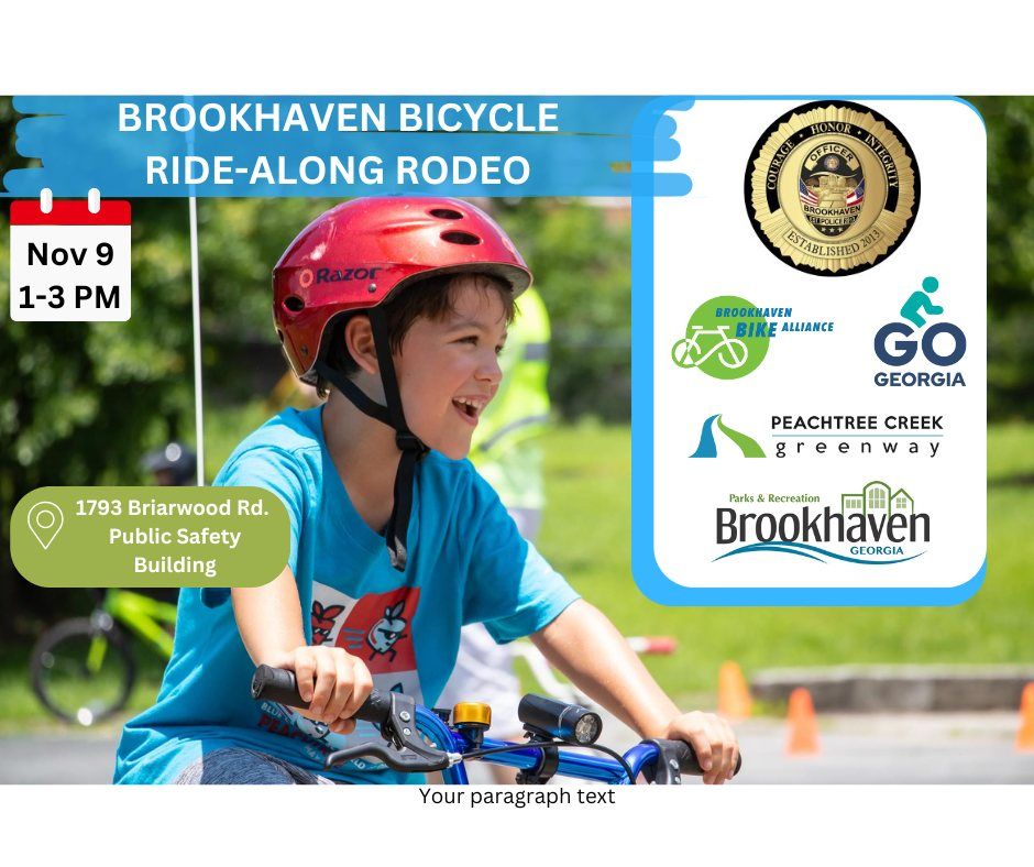 Brookhaven Bicycle Ride-Along Rodeo 