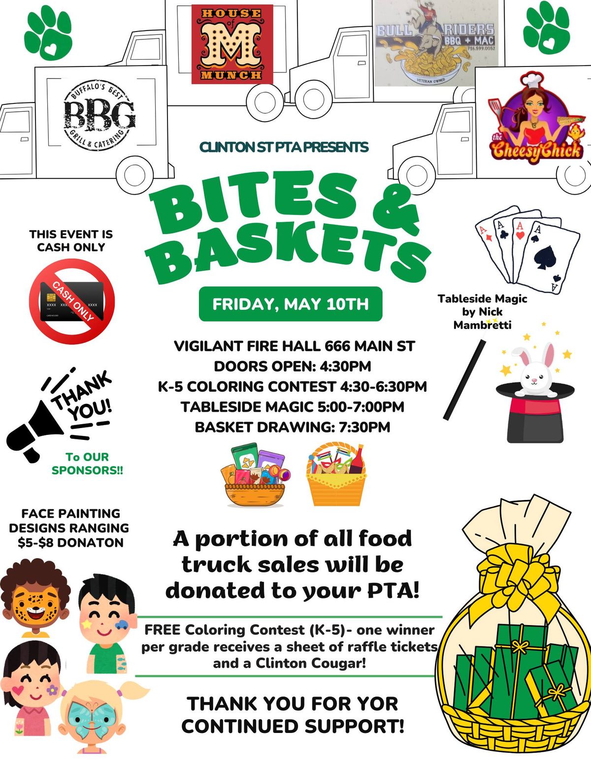 Bites and Baskets Fundraiser