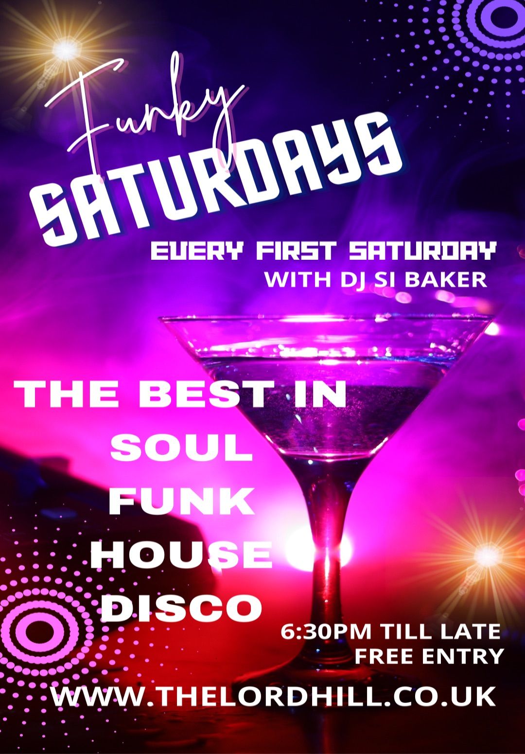 Funky Saturdays with DJ Si Baker - Every First Saturday 