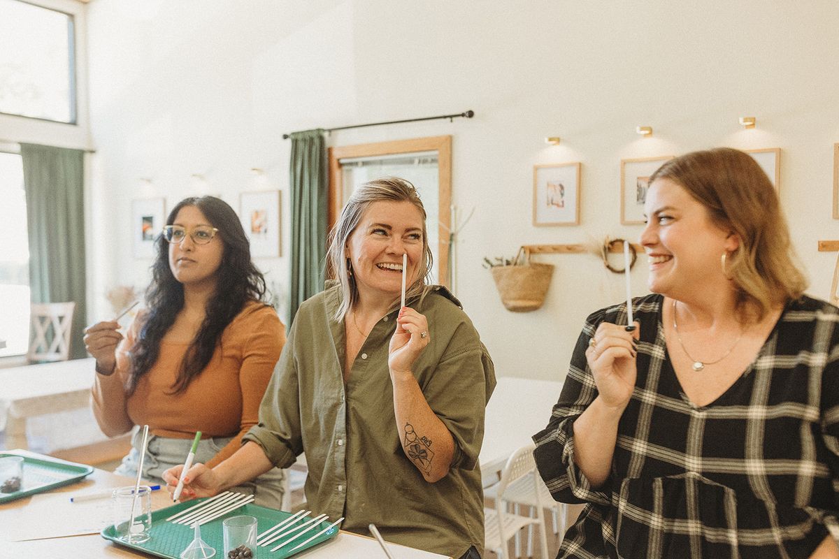 Perfume Pour Bar pop up class at the Green House